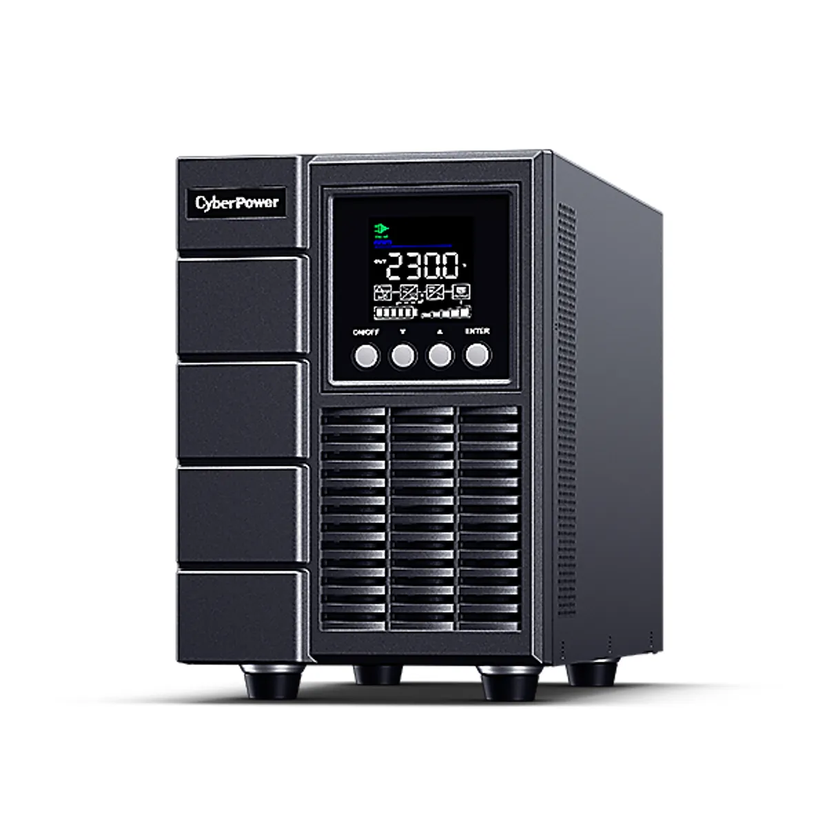 CyberPower OLS2000EA-DE ups 2000va 1800w 2x c13 2x schuko színes lcd kijelző dupla konverziós #2