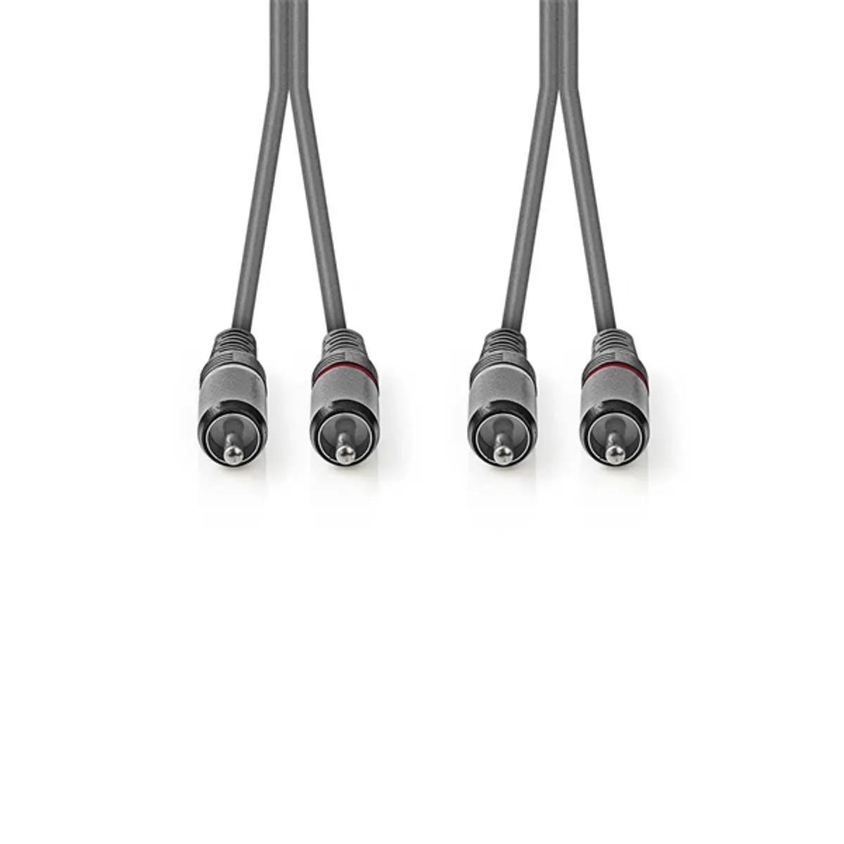 Nedis COTH24200GY15 sztereó RCA kábel 1.5 m 2x RCA dugó réz sötétszürke #2