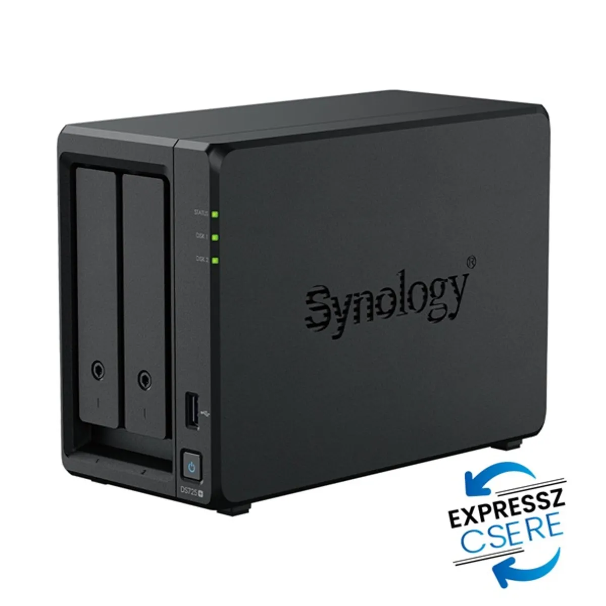 Synology DS725+ DiskStation 2-fiókos 4GB DDR4 1x1GbE 1x2.5GbE 2x M.2 #1