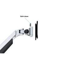 MULTIBRACKETS 7350022737167 egykaros gázemelő kar asztali rögzítő ezüst 15-34" VESA 75x75 100x100 teherbírás 10 kg #9