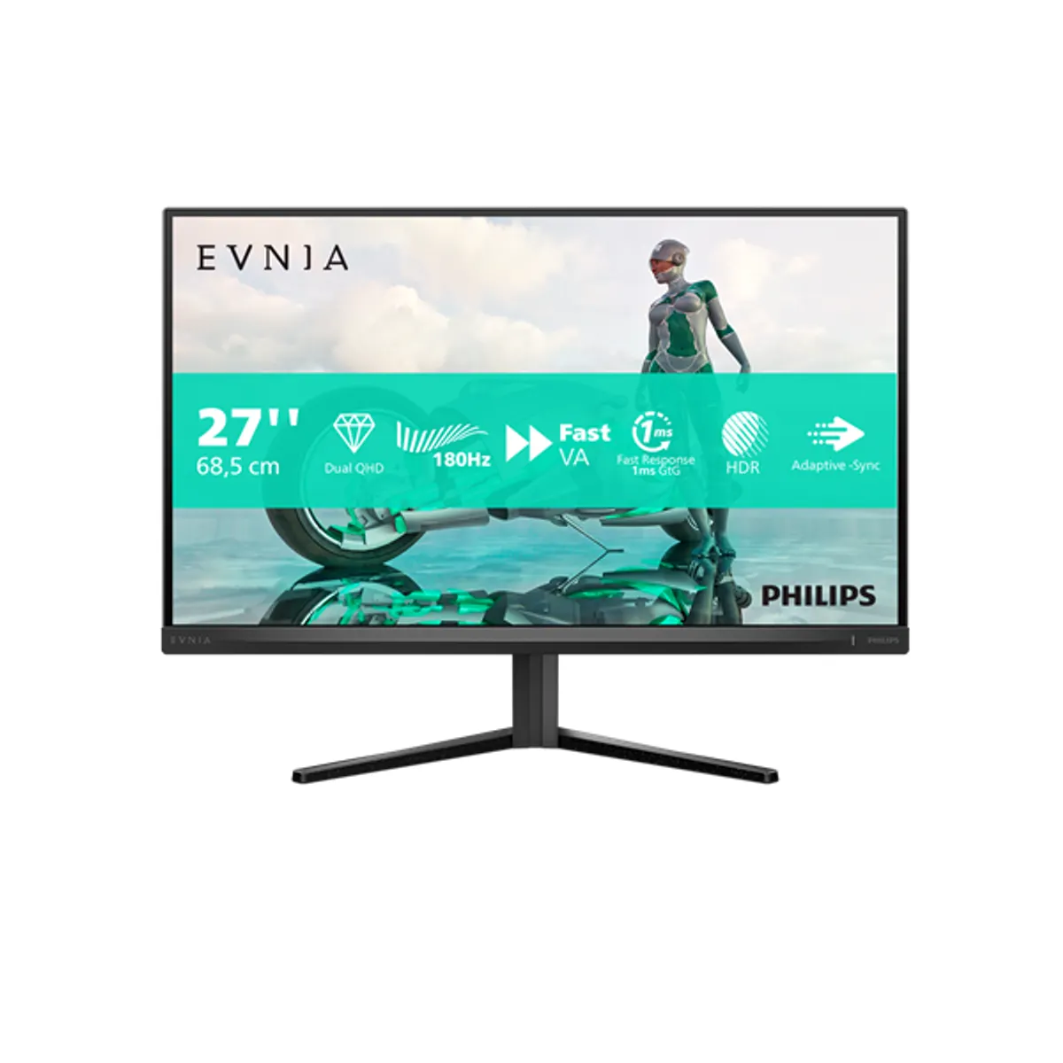 Phi Mon 27M2N3500NL/00 játékmonitor 27" VA 2560x1440 180 Hz 0,50 ms Hdr #1