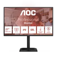 AOC 27E4U 27" IPS WLED 1920x1080 120 Hz 4 ms USB hub HDMI DisplayPort HDR VESA állítható magasság