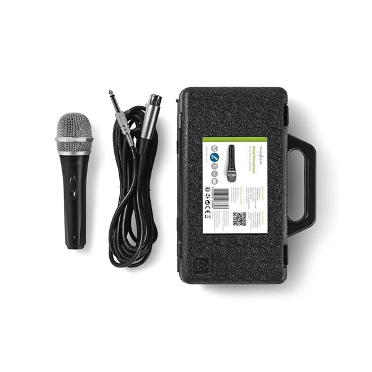 Nedis MPWD50CBK dinamikus mikrofon XLR 6.35 mm kardioid 600 Ohm 50 Hz-15 kHz 5 m fekete #5