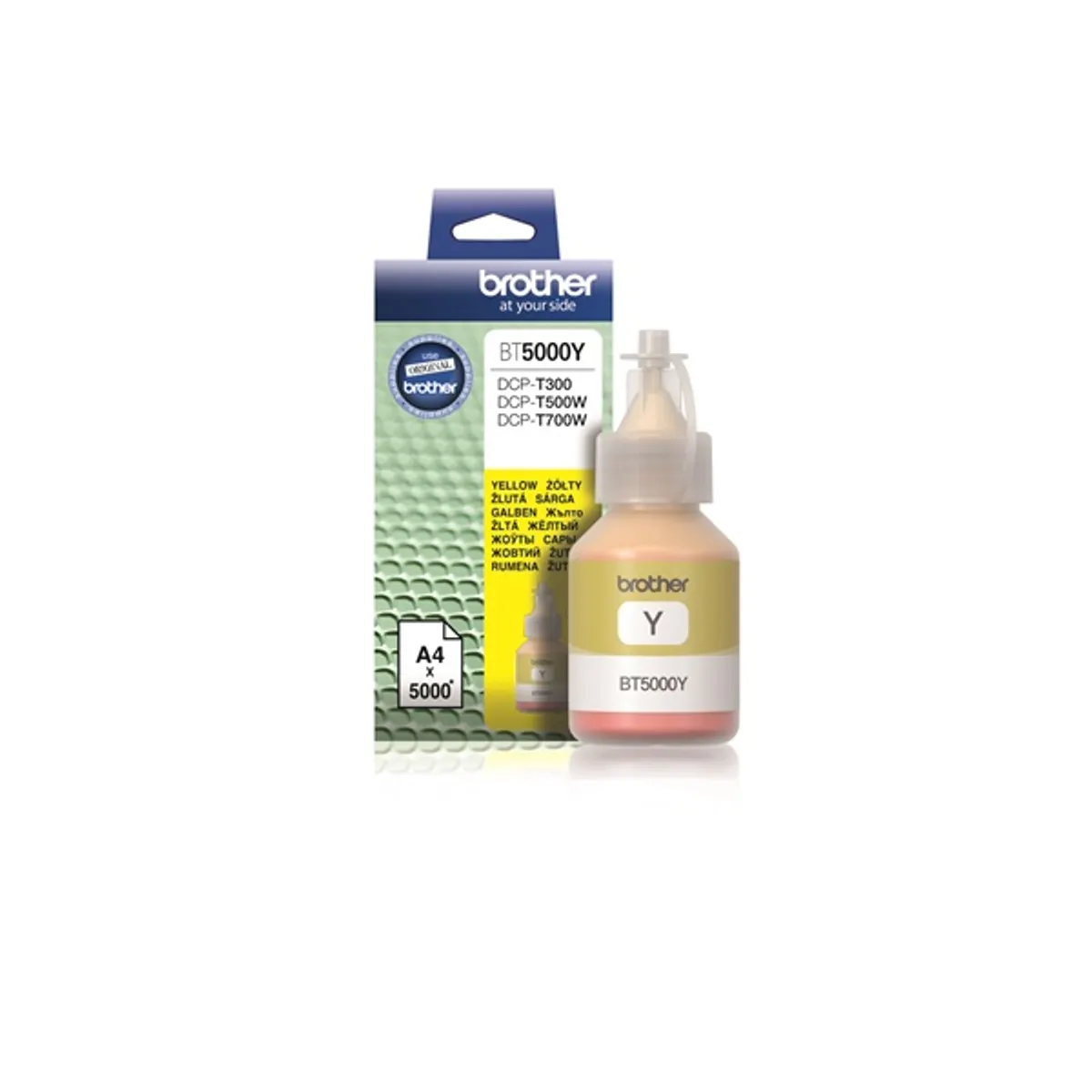 Brother BT5000Y tintapatron sárga 48,8 ml 5.000 oldal kompatibilis DCPT300, DCPT500W, DCPT700W #1