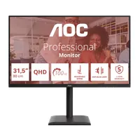 AOC Q32E4U IPS monitor 31.5" 2560x1440 4 ms 16:9 178 fok USB 3.2 Gen1 hub hangszóró VESA állítható fekete #1