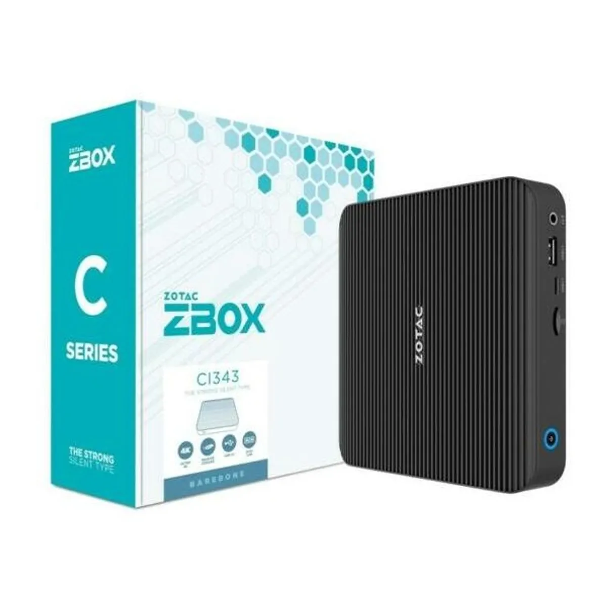 ZOTAC ZBOX-CI343-BE ZBOX CI343 barebone számítógép Intel N100 DDR5-4800 16GB M.2 NVMe PCIe3.0x4 HDMI 2.0b DP1.4 WiFi6 BT5.2 2xLAN #1