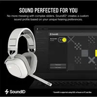 Corsair CA-9011296-EU HS80 MAX Vezeték nélküli fejhallgató Dolby Atmos RGB fehér #7