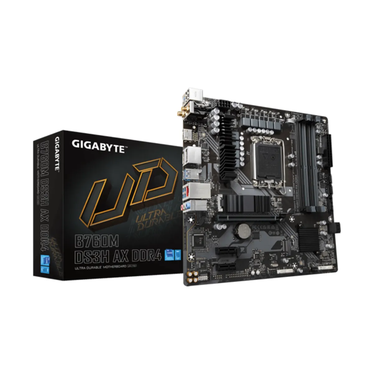 GIGABYTE B760M DS3H AX DDR4 alaplap LGA1700 B760 mATX DDR4 PCIe 4.0 2xM.2 2,5GbE WiFi 6E USB-C 3.2 HDMI #1