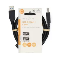 Nedis CCGL61010BK10 USB 3.2 toldó-hosszabbító kábel USB-A dugó USB-A aljzat 5 Gbps 1 m #3