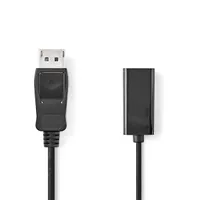 NEDIS CCGB37150BK02 DisplayPort-HDMI átalakító kábel 0,2 m fekete 1920x1080 #1