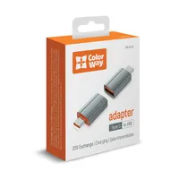 COLORWAY CW-AD-AC usb-a to usb-c adapter 3 a usb 2.0 alumínium