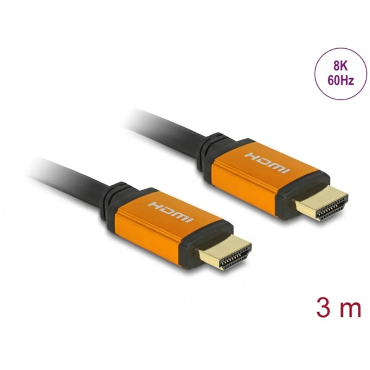 DELOCK 86987 HDMI 2.1 kábel 48Gbps 8K60Hz 3m eARC Dolby Vision #1