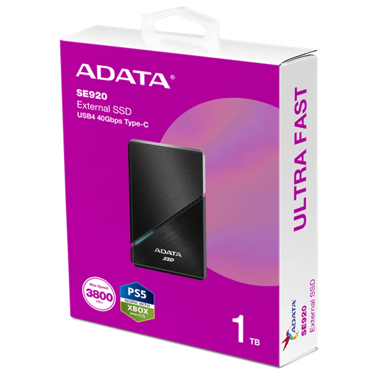 ADATA SE920-1TCBK SE920 Elite USB 3.2 Külső 1000 GB 3800 MBps 3700 MBps #1