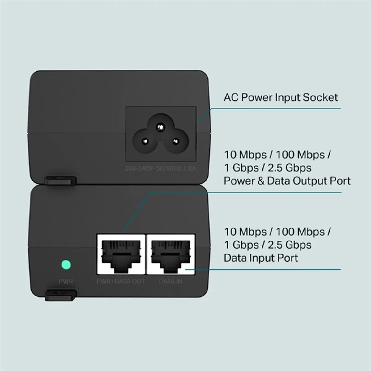 TP-LINK POE260S 2,5G PoE injektor 30W #2