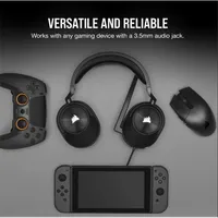 CORSAIR CA-9011260-EU HS55 stereo gaming headset 50mm neodímium meghajtók, kábeles, 3.5mm csatlakozás, omnidirekcionális mikrofon #6