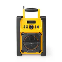 Nedis RDFM3100YW Rádió FM Bluetooth IPX5 15W 20 FM állomás 3,5 mm bemenet hordozó fogantyú