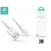 DEVIA ST311598 Lightning USB töltő- és adatkábel 2 m fehér