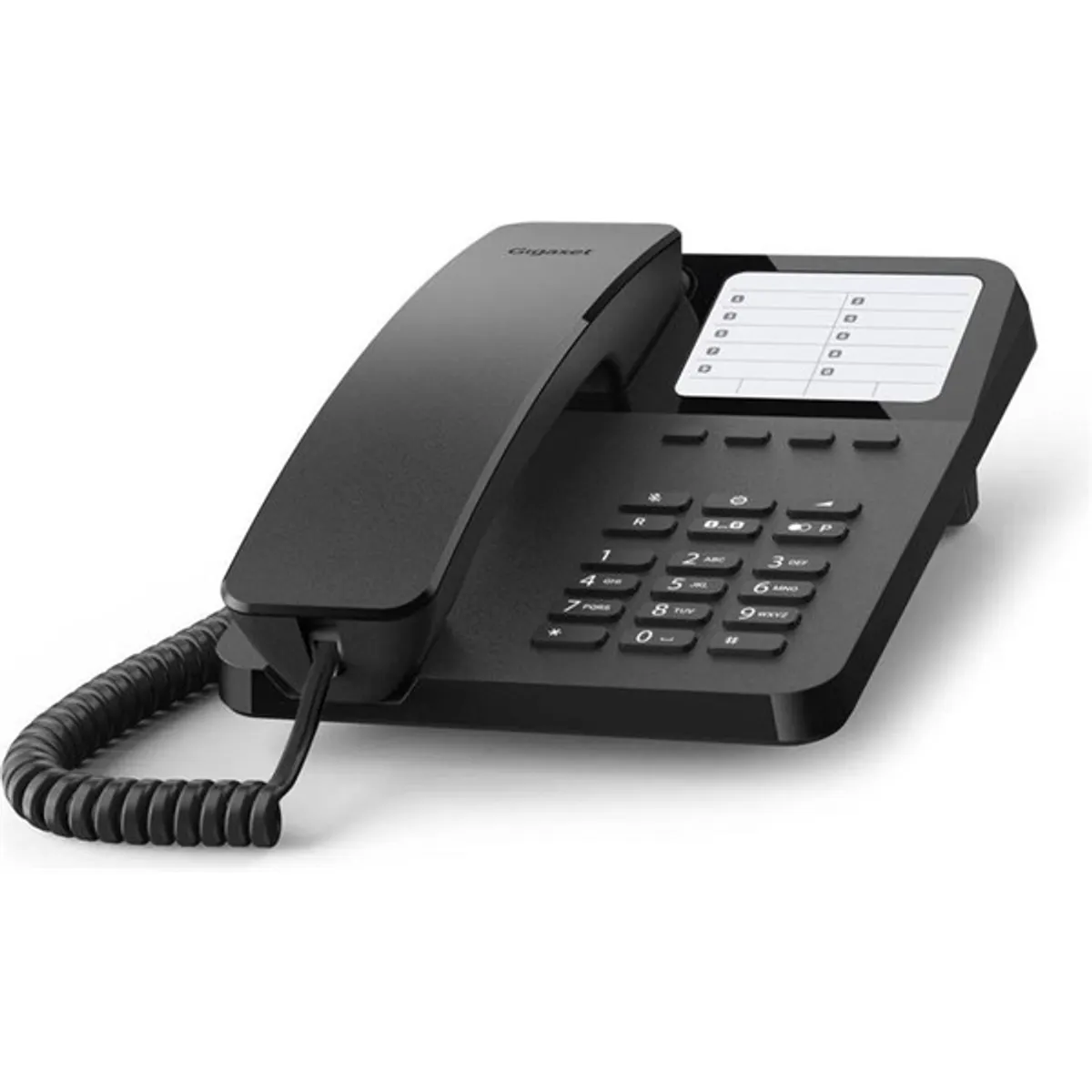 GIGASET S30054-H6538-R601 Desk 400 4 közvetlen tárcsázó, 10 gyorstárcsázó, tápellátás vonalról, hallókészülék kompatibilis, LED hívásjelző, DTMF mód #1