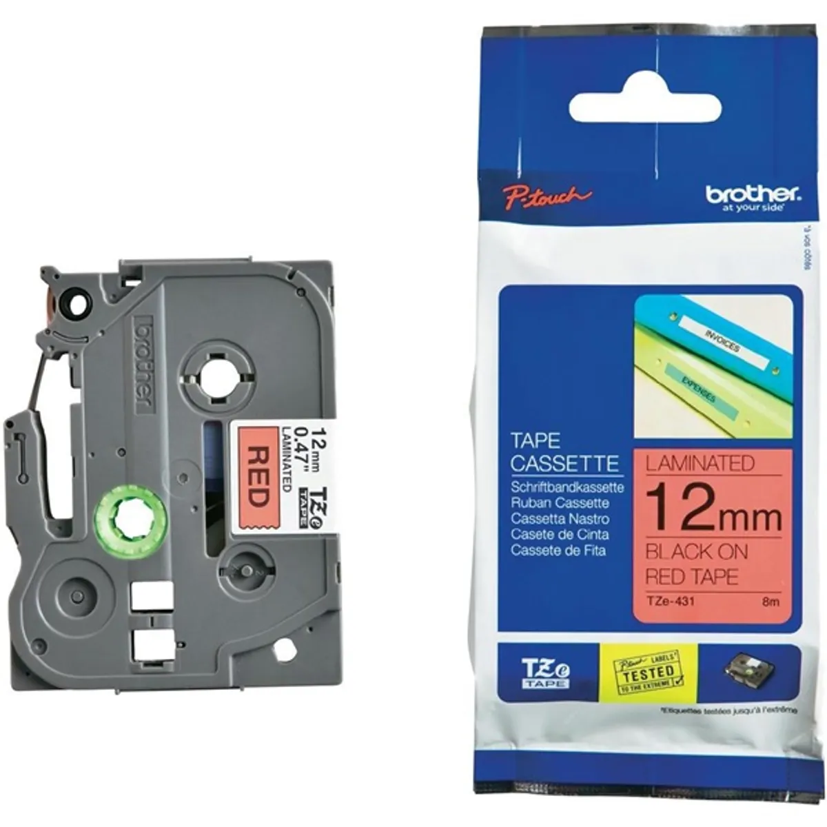 Brother TZE431 TZe-431 laminált 12mm 8m #2