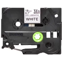 Brother TZEN241 18mm 8m fekete-fehér nem laminált #3
