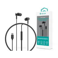 Devia ST108776 Smart Series M1 Metal In-Ear Type-C fülhallgató mikrofonos vezérlőgombos fekete