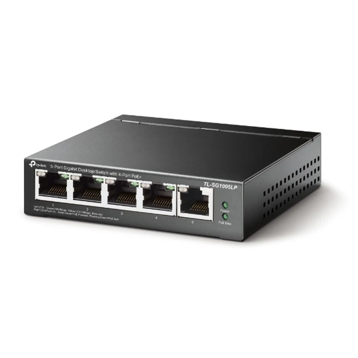 TP-LINK TL-SG1005LP 5-portos gigabit PoE asztali kapcsoló 4 PoE port 40 W 10 Gbps nem menedzselhető #1