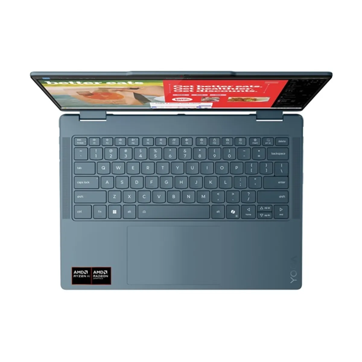 LENOVO-IDEA 83JR002HHV IdeaPad Flex 5 14" Fényes érintőképernyő 1920x1200 Ryzen AI 5 340, 16GB LPDDR5X, 512GB SSD, Radeon 840M, 70Wh, USB-C 2, kék #7