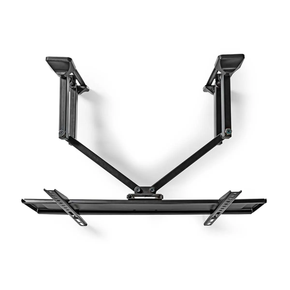 Nedis TVWM5350BK fali TV-tartókonzol 32"-70" forgatható 45 fok dőlés 5-15 fok közötti VESA 100x100 600x400 acél fekete #4