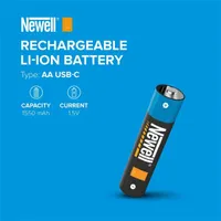 NEWELL NL3463 AA USB-C 1550 mAh akkumulátor 2x Li-ion töltőport USB-C és USB-A kábel #6