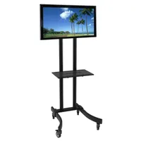 TECHLY ICA-TR23 gurulós padlóállvány 32-70" LCD LED VESA 600x400 teherbírás 40 kg döntés 10 fok magasság 1750 mm polc 485x295 mm alap 670x615 mm #4