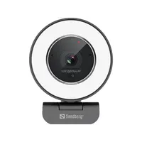 SANDBERG 134-39 Streamer USB Webkamera Pro Elite USB 2.0 autófókusz gyűrűfény beépített mikrofon 5x zoom ePTZ 76 fok #3