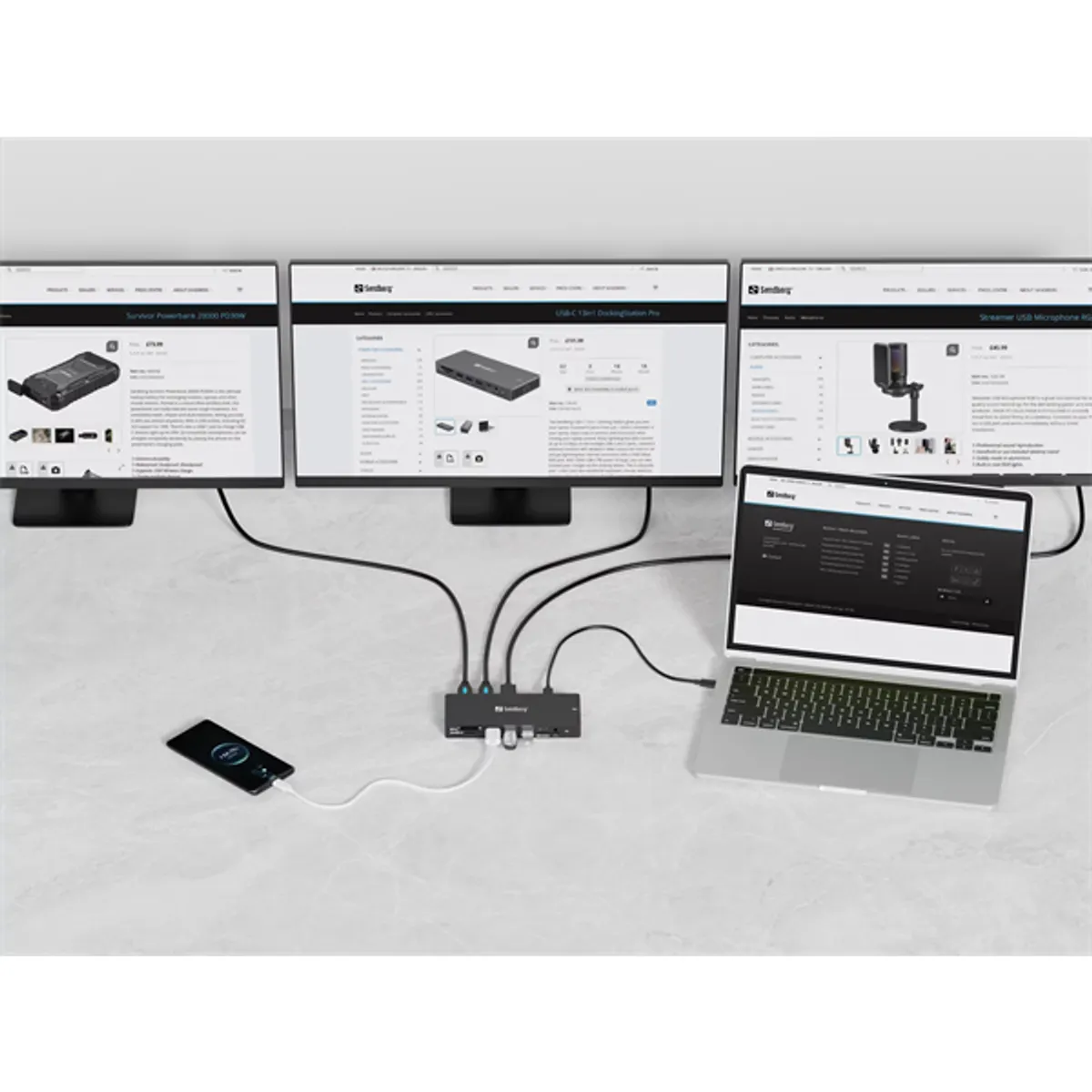 Sandberg 136-61 USB-C 13-in-1 dokkoló Pro #5