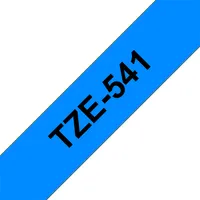 Brother TZE541 laminált szalag 18mm 8m kék alapon fekete #1