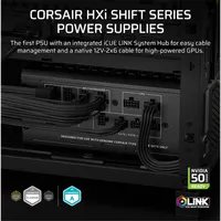 CORSAIR CP-9020269-EU HX1500i SHIFT iCUE LINK 1500W Cybenetics Platinum moduláris #2