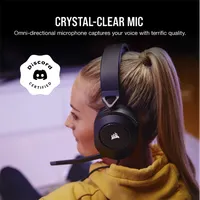 CORSAIR CA-9011270-EU HS65 Surround 50 mm meghajtók, Dolby Audio 7.1, USB adapter, iCUE SoundID, 3,5mm csatlakozás #4