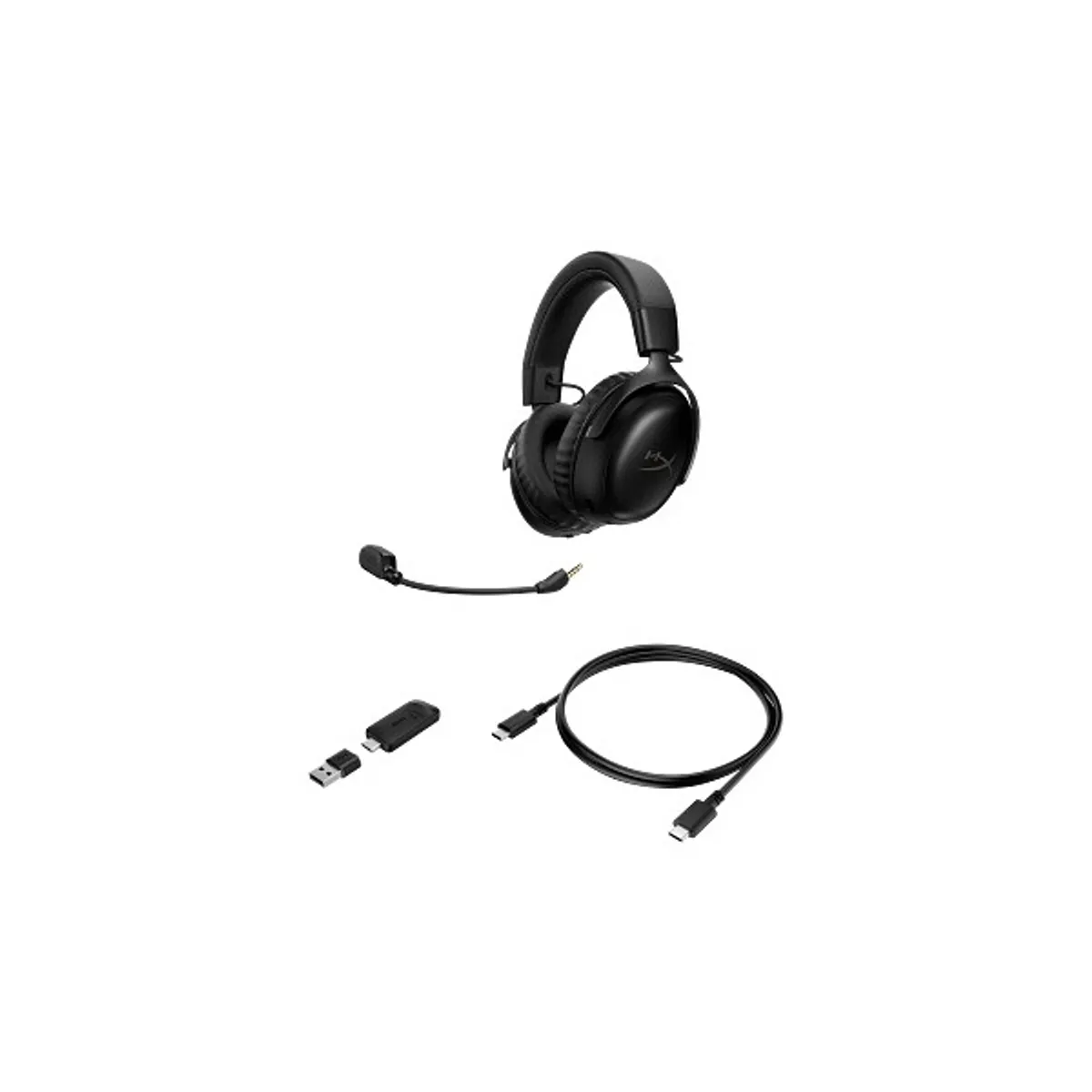 HP HYPERX A59YZAA fejhallgató usb-c pc Mac PS5 mobileszközök mikrofon igen vezeték nélküli fekete #4