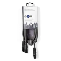 NEDIS COTH15020GY15 XLR kábel 2x dugasz - 1x aljzat, 1,5 m, szimmetrikus, sötét szürke #3