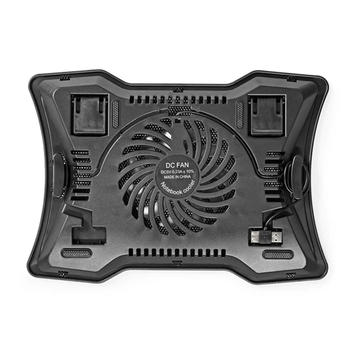 Nedis NBCR101BK Notebook hűtőállvány 17" fémhálós USB-áramellátású #3