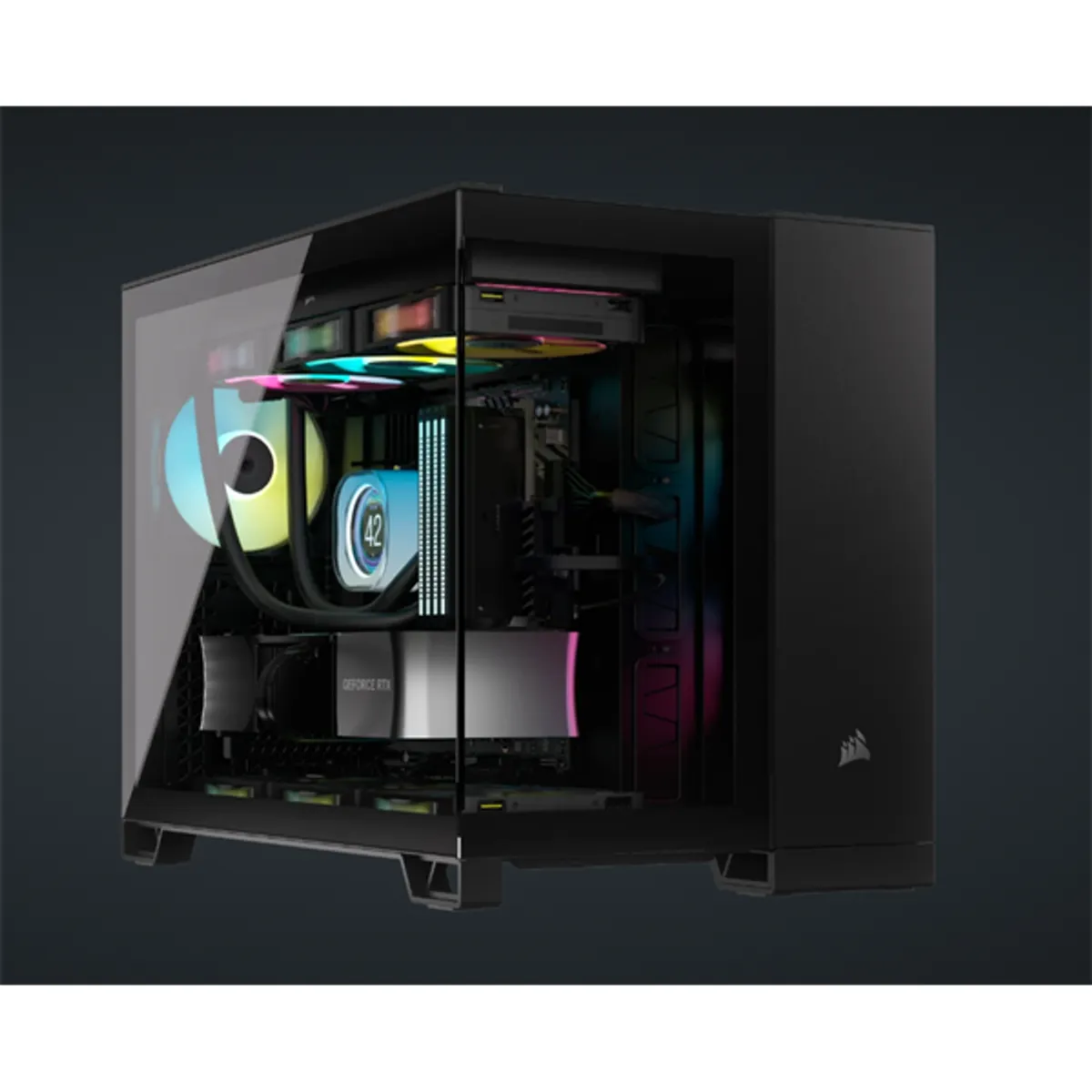 CORSAIR CC-9011265-WW 2500X mATX mid-tower edzett üveg fekete #1