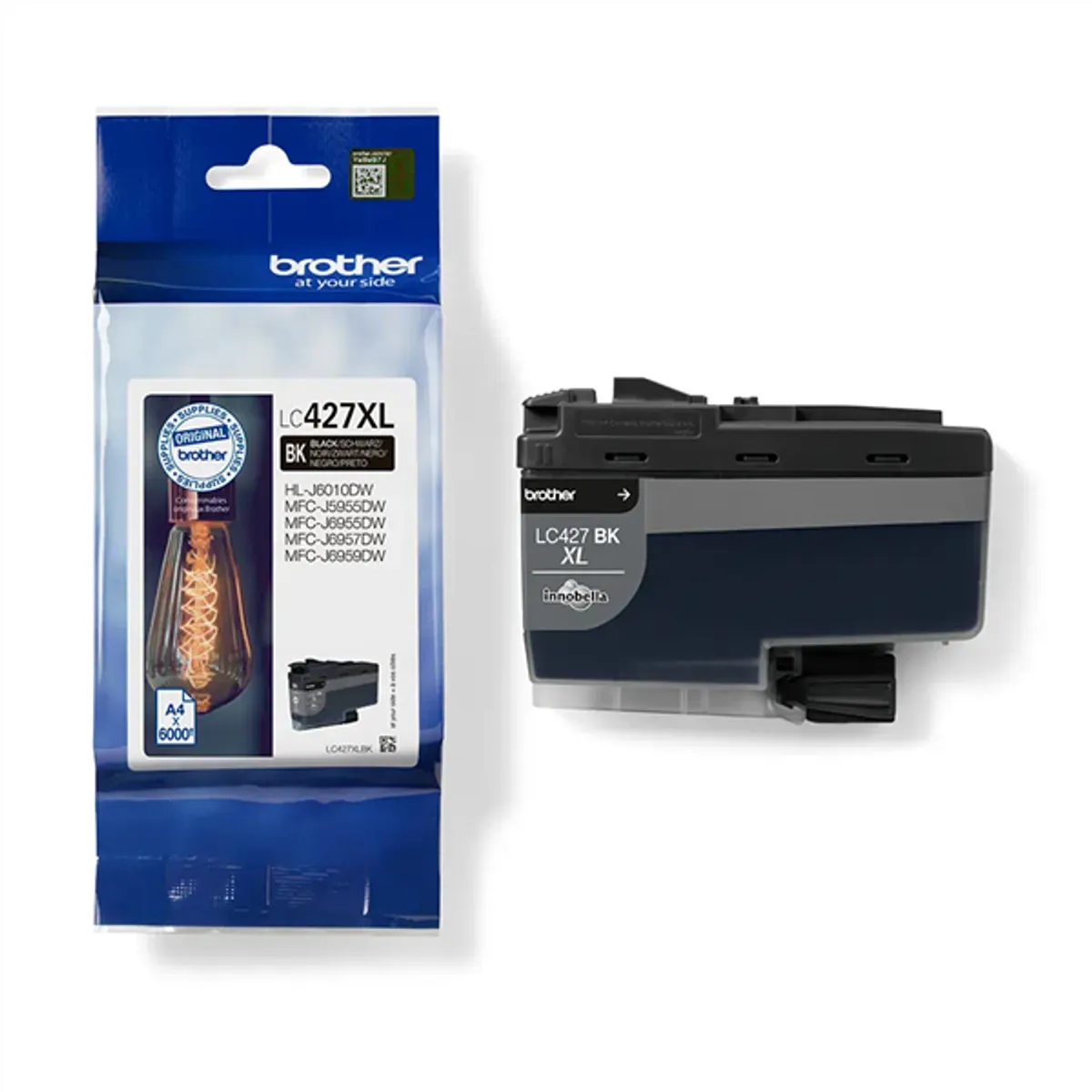 Brother LC427XLBK fekete tintapatron 6000 oldalak XL pigment alapú tinta #1