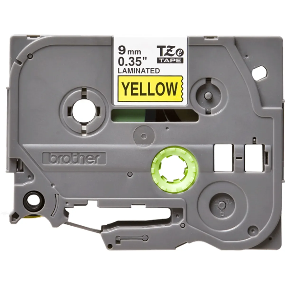 BROTHER TZE621 TZe-621 laminált szalag 9 mm x 8 m sárga alapon fekete #3