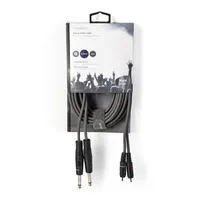 NEDIS COTH23320GY50 OnStage audio kábel 2x 6,35 mm dugó - 2x RCA-dugó 5m szürke #3