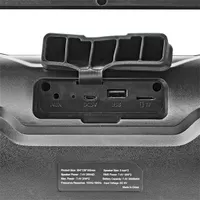 Nedis SPBB310BK Partymagnó Bluetooth 5.0 40 W RMS 120 W csúcs 3000 mAh IPX5 10 m hatótávolság USB AUX microSD fekete #5