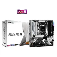 Asrock B650M Pro RS AM5 mATX DDR5 7200+ MHz 2.5G LAN 1x PCIe4.0 x16 1x PCIe3.0 x16 3x M.2 HDMI DisplayPort #1