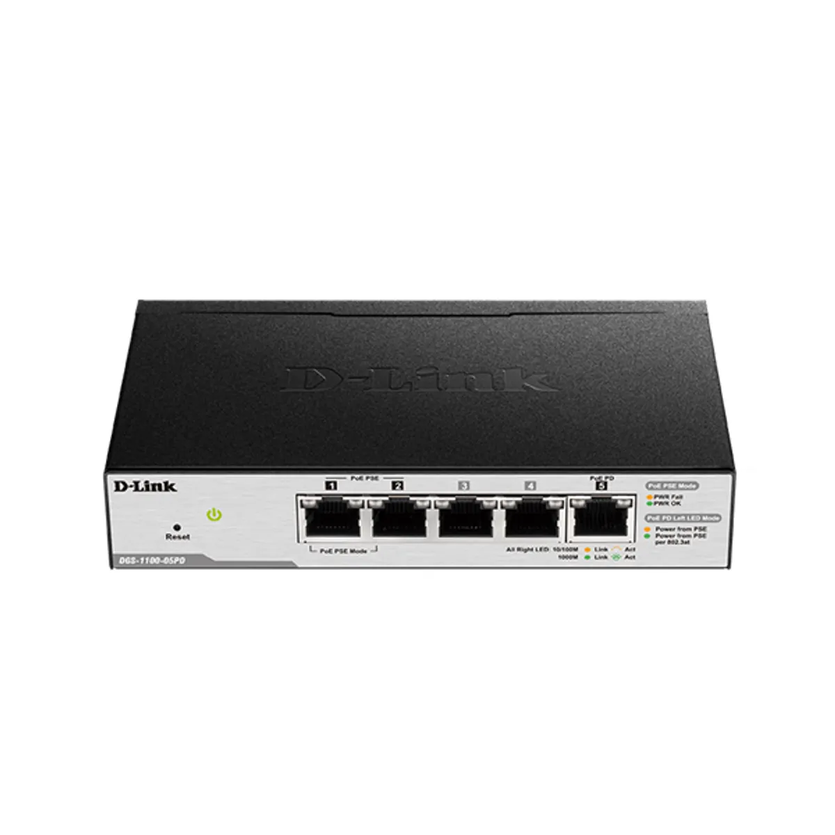 DLINK DGS-1100-05PDV2 5-portos PoE switch Web-alapú menedzsment 1Gb Fiber #1