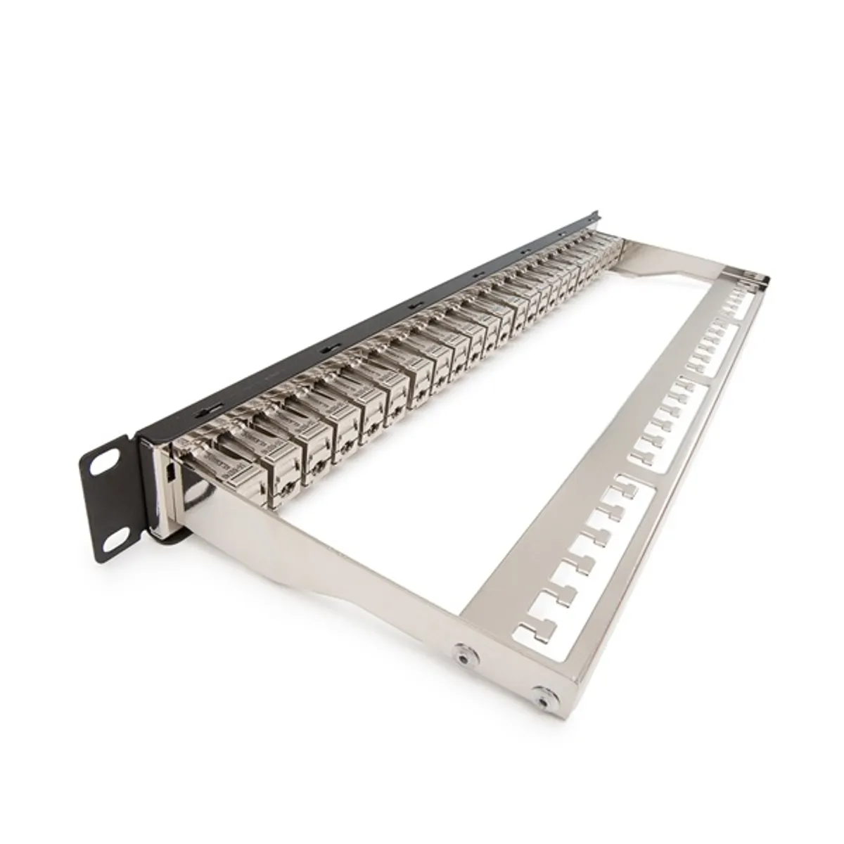 KELINE KEP-C6-S-TL Cat6 moduláris árnyékolt patch panel 24xRJ45-S 19" rack-hez #1