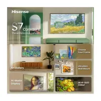 HISENSE 55S7S Hi-QLED Canvas TV 55" 4K 144Hz HDMI 2.1 eARC VRR Wi-Fi Bluetooth USB #3