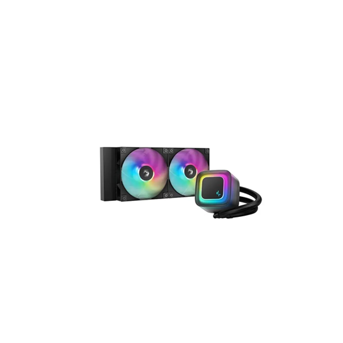 DEEPCOOL R-LE240-BKAMMC-G-2 LE240 V2 univerzális CPU vízhűtés fekete 2x120 mm RGB #1