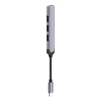 Colorway CW-HUB04 USB-C hub 4-port 1x USB 3.0, 3x USB 2.0 alumínium ötvözet sötétszürke 0,12 m #9