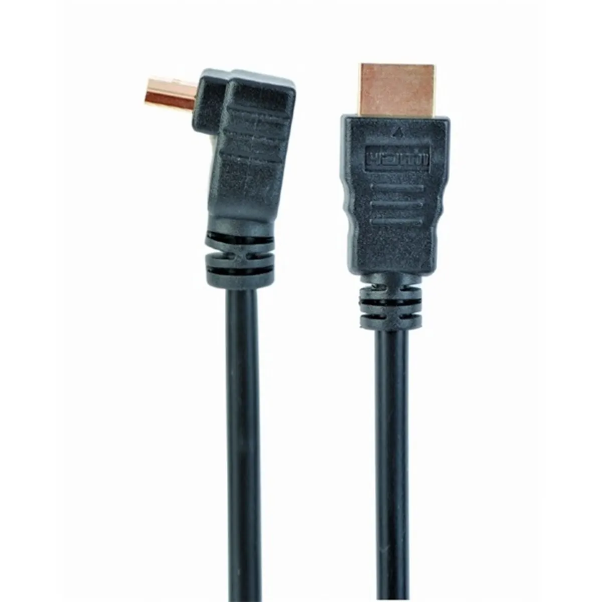 Gembird CC-HDMI490-6 HDMI High-speed with Ethernet 4K60 18Gbps 1.8m 90deg M-M aranyozott #1